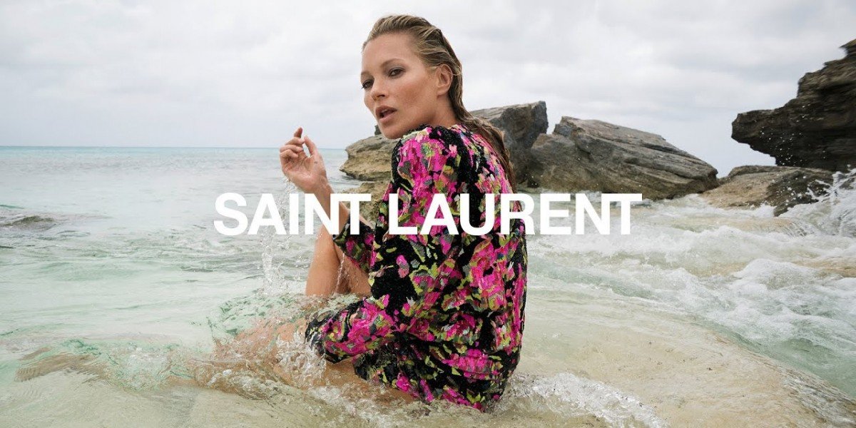Saint Laurent a screen featuring imagery of said lake the