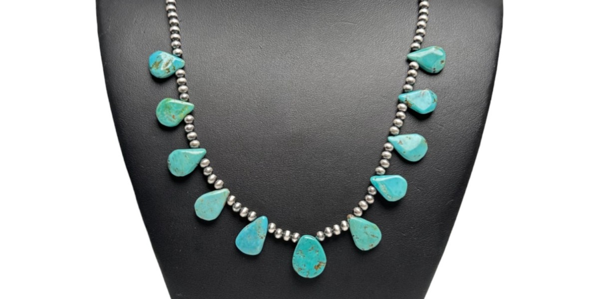 Buy Natural Turquoise Squash Blossom Necklace USA – Discover Authentic Southwestern Beauty with Mash